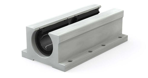 Linear Pillow Block Ball Bearing - Twin, Open