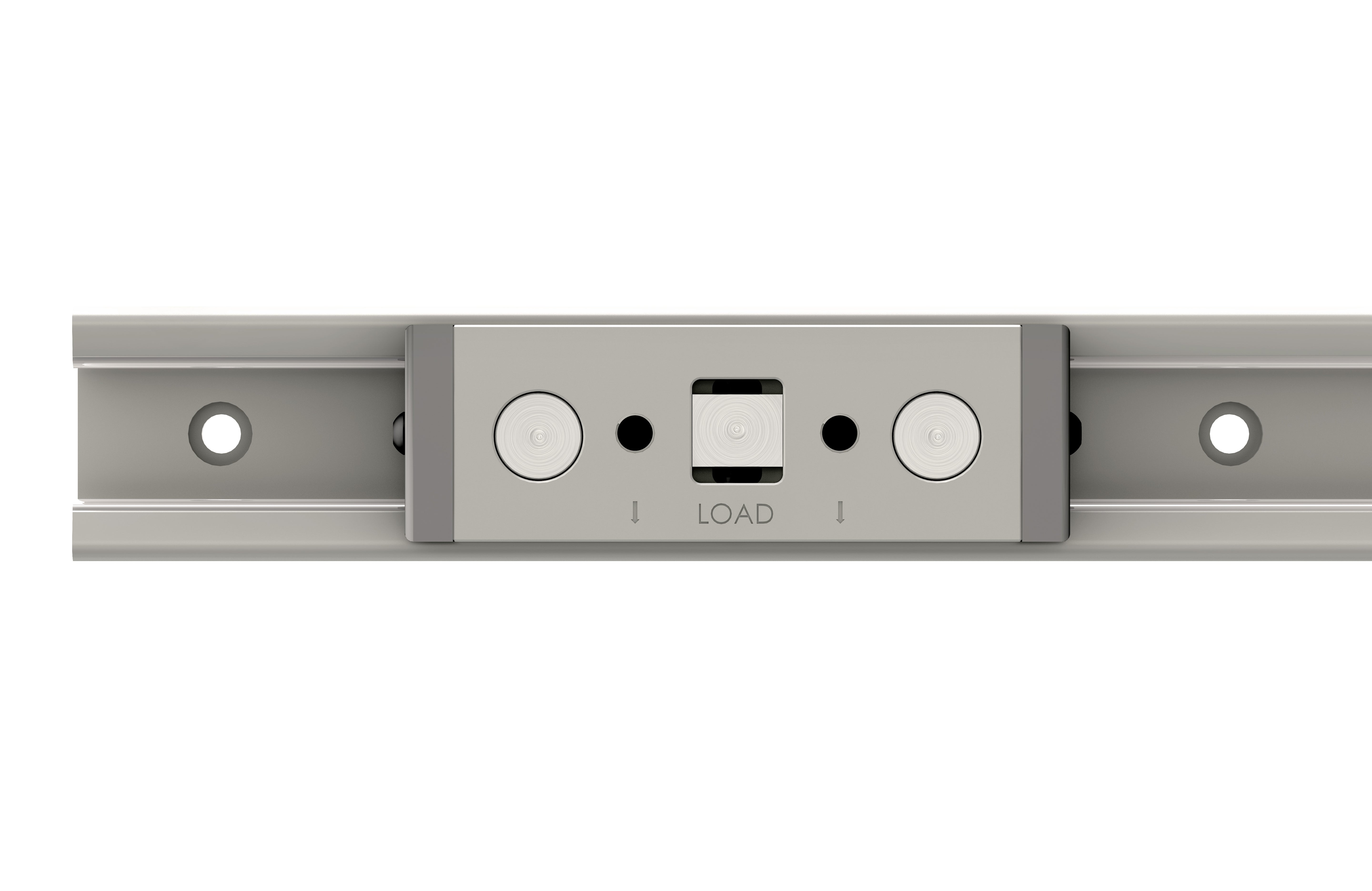 Linear Guide Carriage - Redi-Rail RRS65A-3R-SS - 65mm Width / 3 Adjustable Preloaded Stainless Steel Rollers