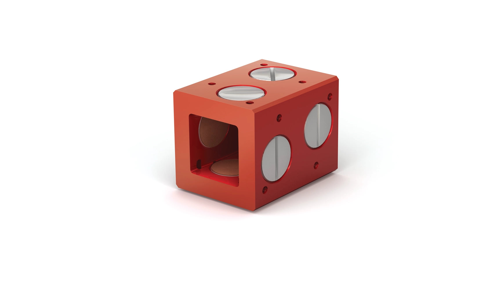 Square Linear Bearing SB164E ID: 1" Length of 2.25" w/ 4-sided Adjustable Frelon J plugs for Stainless Steel Shafting