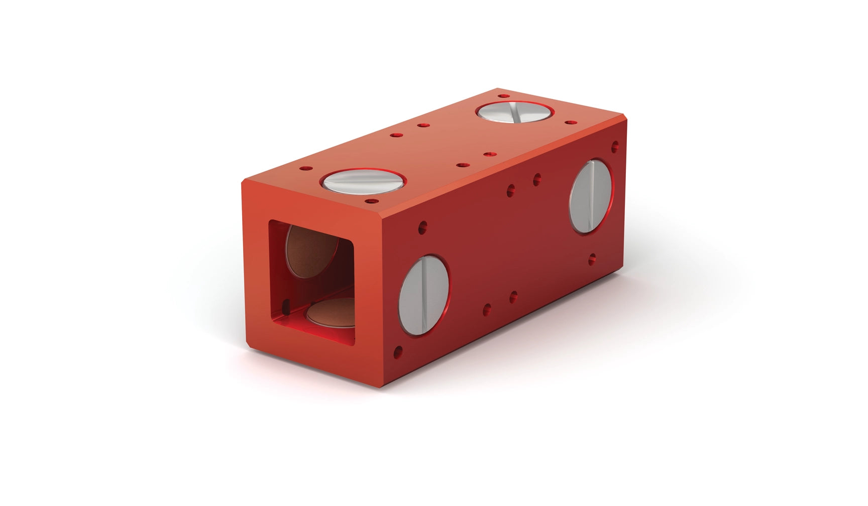 Square Linear Bearing SBL164E ID: 1" Length: 4" w/ 4-sided Adjustable FrelonJ plugs for Stainless Steel Shafting