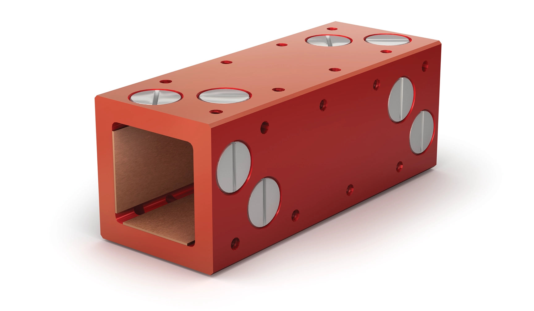 Square Linear Bearing SBL242E ID: 1.5" Length: 6" w/ 2-sided Adjustable FrelonJ plugs for Stainless Steel Shafting