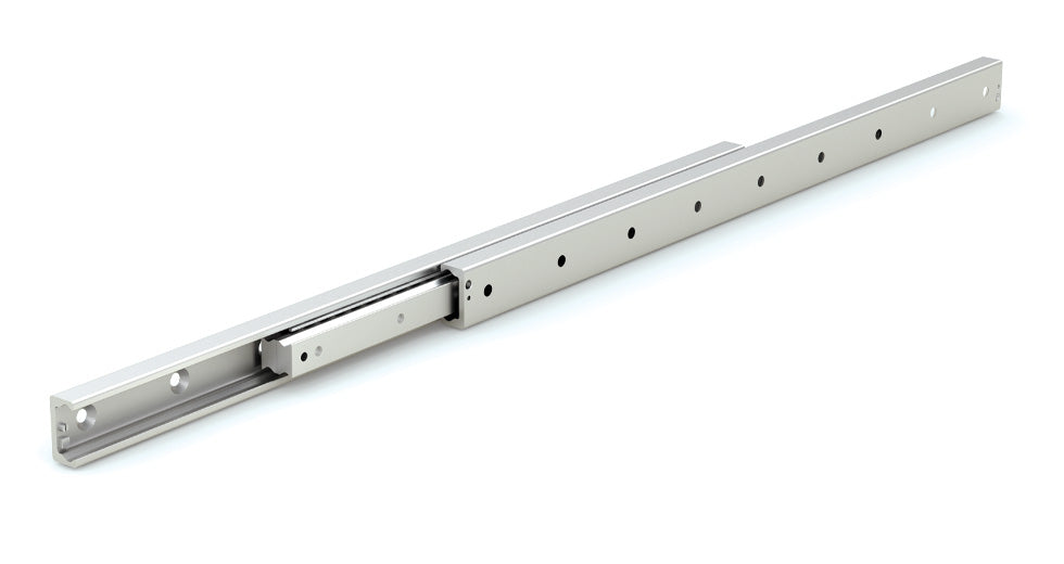Industrial Drawer Slide - Steel SDF28S-0130 Full Extension, Dust Resistant Size: 28mm Stroke: 148mm