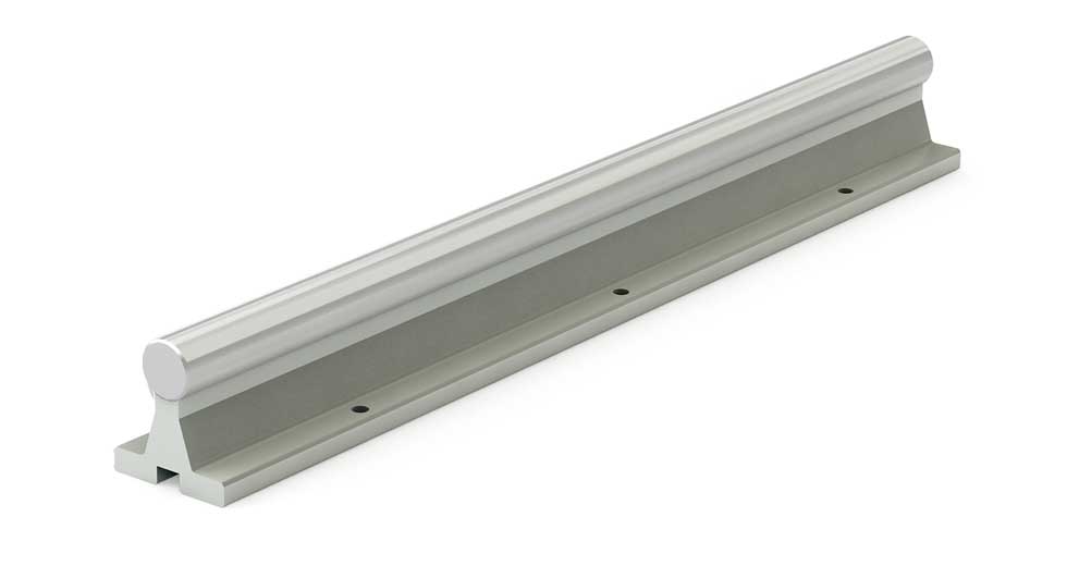 SRAM (ISO Metric) Linear Shafting Aluminum Support Rail Assembly