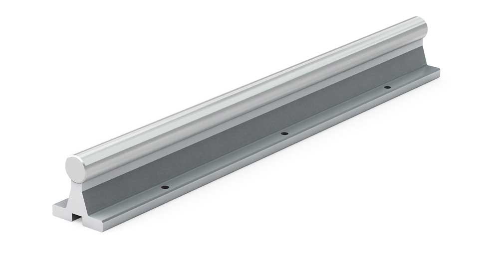 SRASS (Inch) Linear Stainless Steel Shafting Aluminum Support Rail Assembly