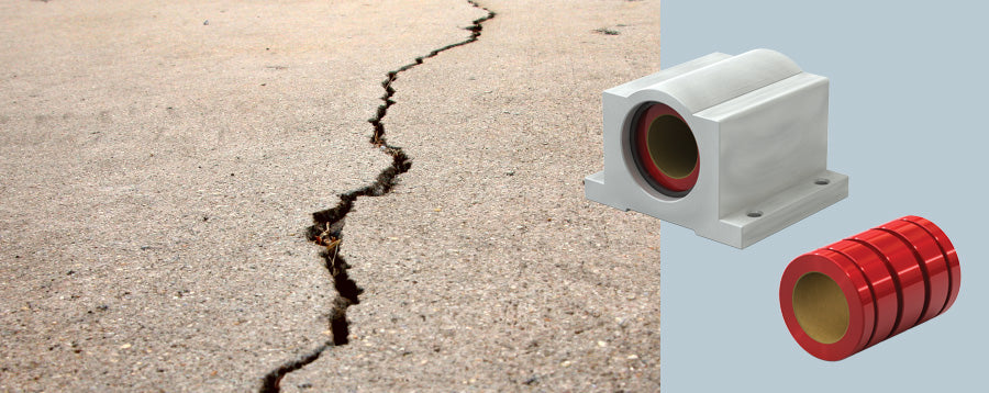 Plain Linear Bearings for Earthquake Measuring