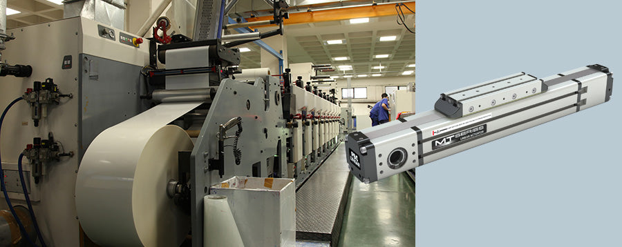 Linear Actuator Monitors Moisture in Paper Production Line