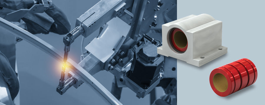 Welding Splatter Pushed Away by Plain Bearings in Automotive Robotics