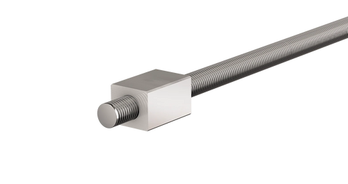 Ground ball screw with square nut