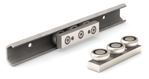 Linear Guides - Commercial Rail -Steel Linear Rails with Roller Bearing Sliders