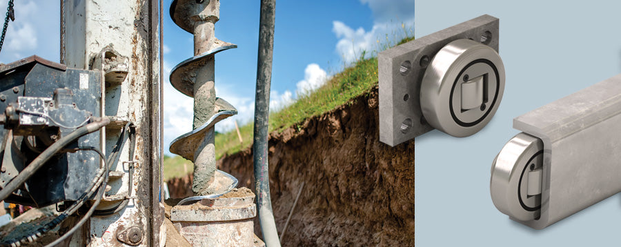 Axial bearings and rail for a portable drill rig