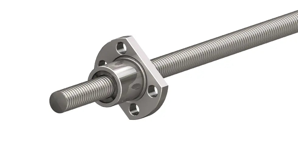 Ball Screw Assembly 6mmx1mm150mm Flanged Nut BSR0601ATXR-0150-RSN-NNN-NNN-N