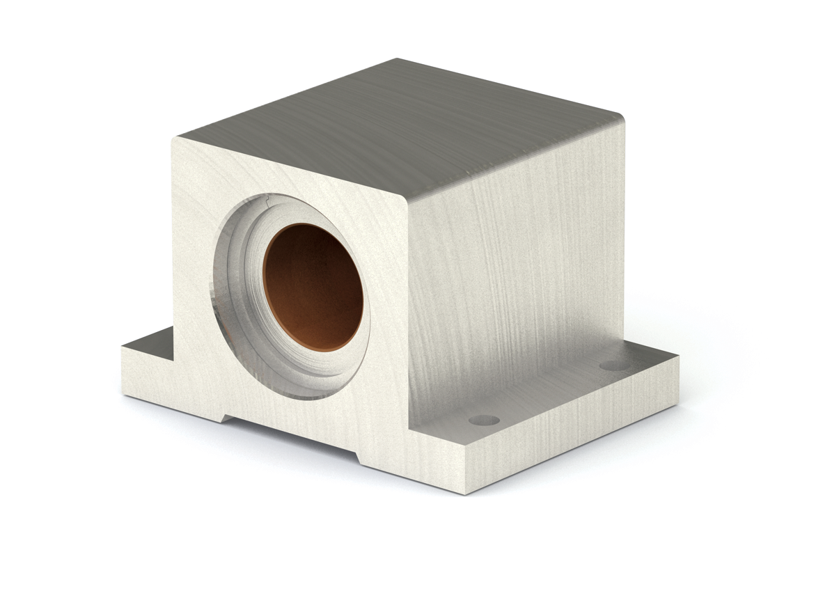 Stainless Steel Pillow Block  PBS32CE 2″ Plain Linear Bearing - Closed, Compensated