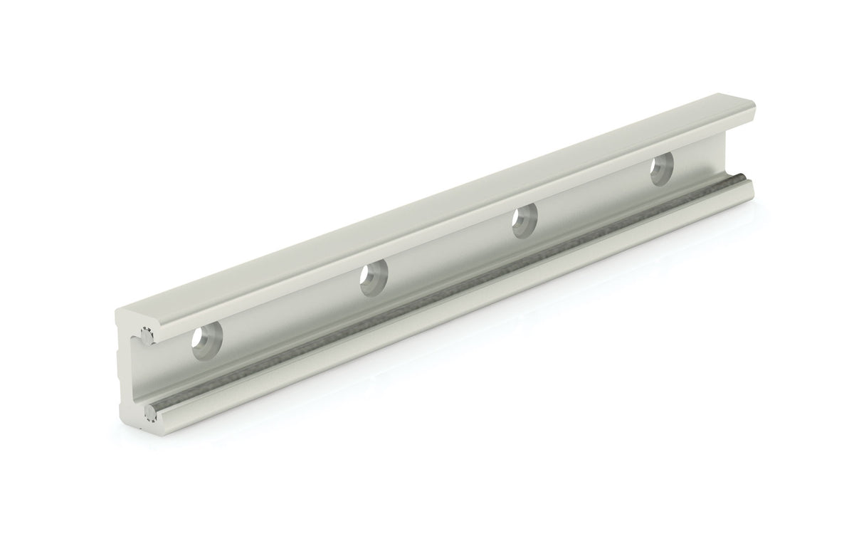 Steel R260 Linear Rail w/ Steel Raceways - Redi-Rail RR30-0250 Width: 30mm Length ...