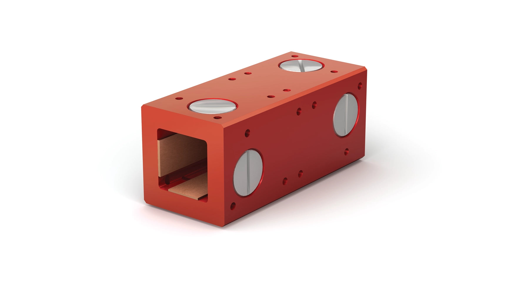 Square Linear Bearing SBL162E ID: 1" Length: 4" w/ 2-sided Adjustable Frelon J plugs for Stainless Steel Shafting