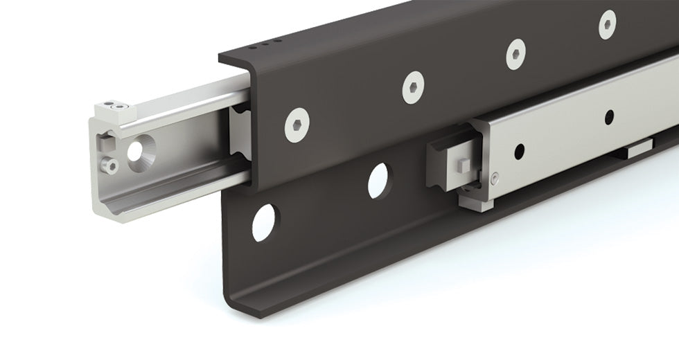 heavy duty drawer slide close up