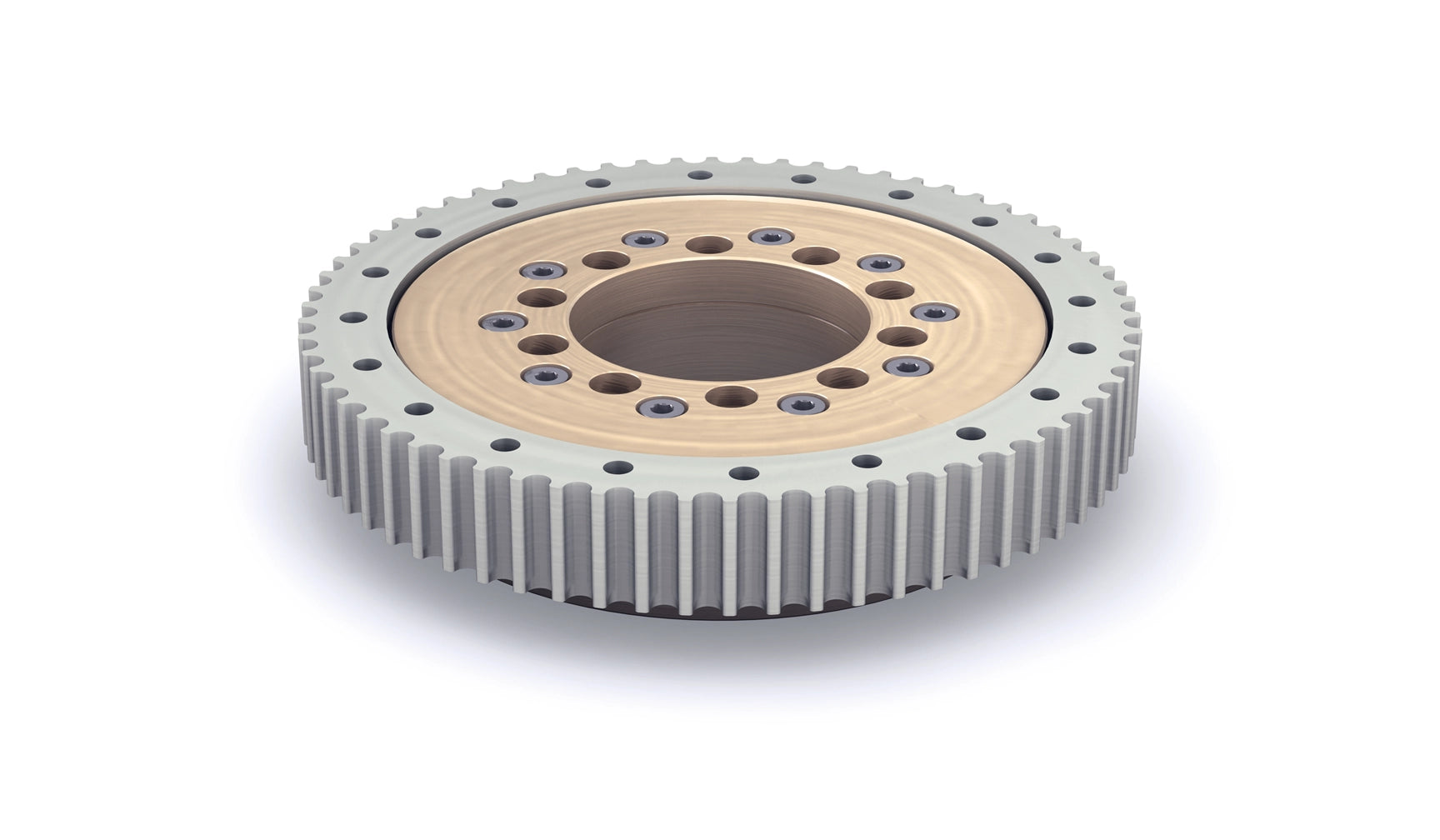 Plain Slew Ring Bearing - Aluminum SRB-P03-0060-0167-ALEN-HTD8M High Load, ID: 60mm