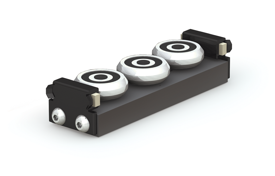 Linear Guide Carriage – Steel Rail Standard SRS35C-3AS 35 mm Width / 3 Adjustable Preloaded Rollers