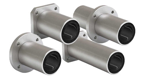 Group of flanged ball bearings