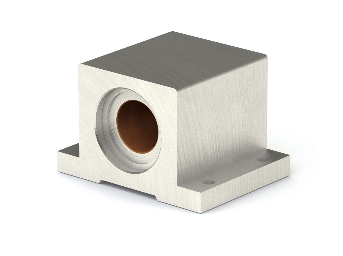 Stainless Steel Pillow Block PBS20CE 1 1/4″ Plain Linear Bearing - Closed, Compensated