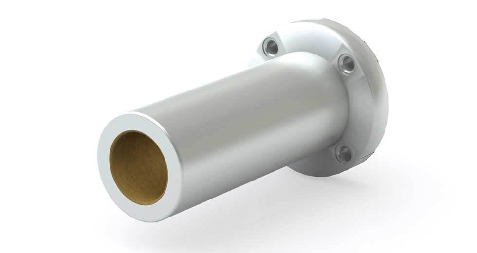 DFPMR50 50mm Double Linear Flange Bearing ISO Metric Closed Plain Linear Bearing Spherical 'Self-aligning' I.D. in the housing, Housing With Bearing Included,   Precision running clearance on the I.D.