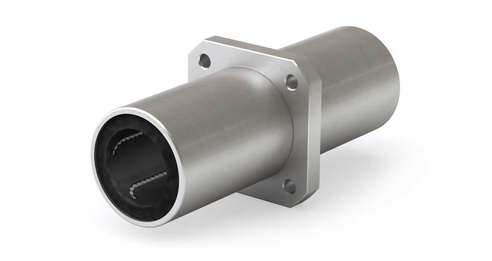 EPKC16G 16mm Ball Bearing ISO Metric  Closed Square Flange Flange Center Mount, Polymer Cage Standard Width