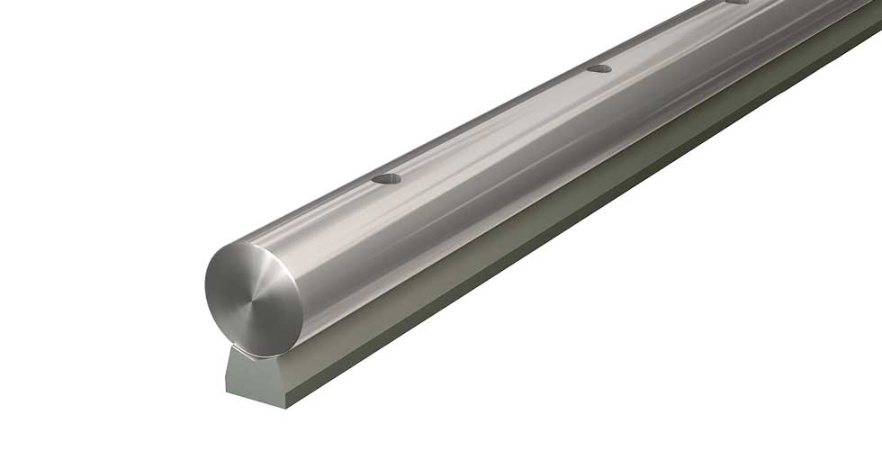 Linear Shaft - LSGM50-0400-SL 50mm Steel ISO Metric Low Linear Support Rail Assembly Length: 0400mm Type: Specified Length