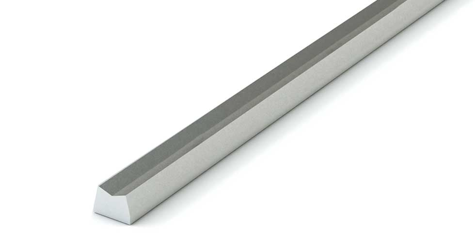 Linear Shaft - LSR10-036.000-SL 5/8" 1060 CS Steel Inch Low Linear Support Rail Length: 036.000" Type: Specified Length