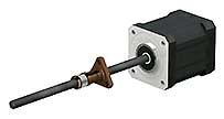 Lead Screw Linear Actuator - LSR1001T-0300-TCF-140-NNN-N 10mm, Length:300mm, Lead:1mm  Nut Type:Lead Screw Triangle AntiBacklash Nut, Motor:Nema 14 Motor (31mm) Coating: PTFE