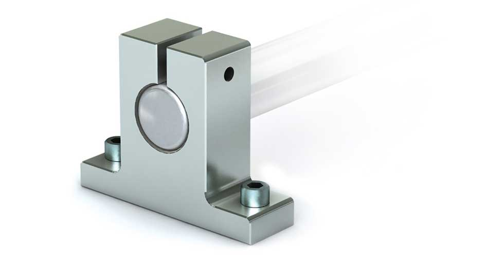 Направляющая линейная PACIFIC Linear Shaft Support Block - NSB20 Aluminum End Support Block 1 1/4" Diameter