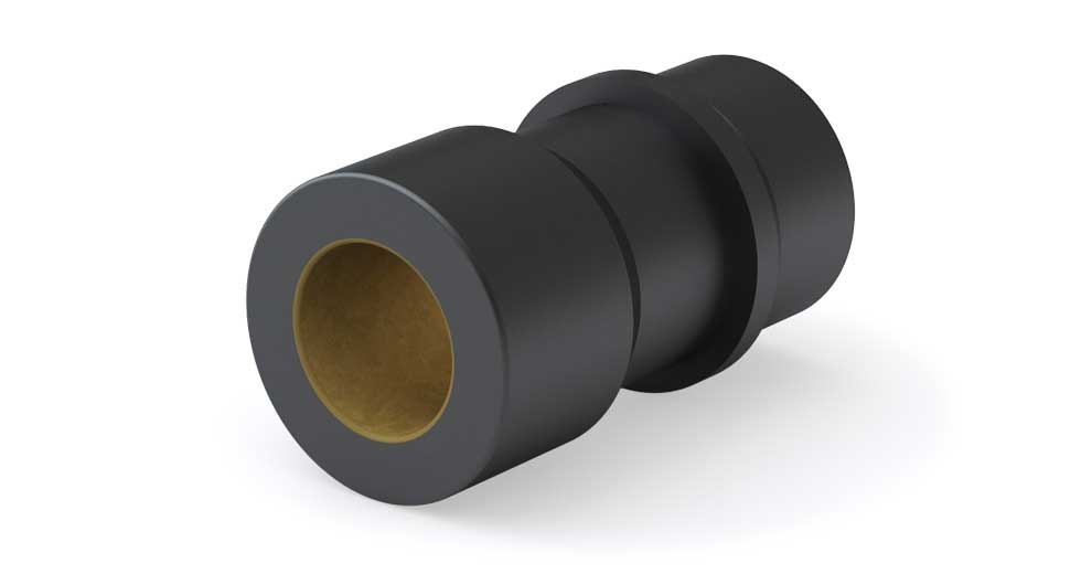 PACZ125 1.25" Die Set Linear Plain Bearing Inch Series Closed Plain Linear Bearing Spherical 'Self-aligning' I.D. in the housing, Housing With Bearing Included,   Compensated running clearance on the I.D.