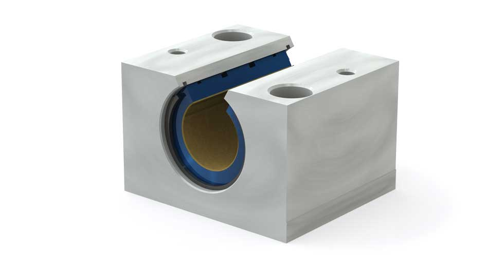 Узел подшипниковый PACIFIC Plain Linear Pillow Block Bearing PMN40 40mm Open-Shell, Self-Aligning, Precision ID