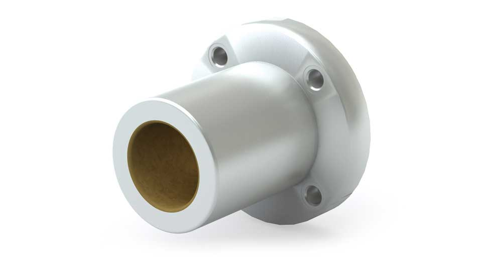 SFPJR25C 25mm JIS Metric Single Linear Flange Bearing Closed Plain Linear Bearing Spherical 'Self-aligning' I.D. in the housing, Housing With Bearing Included,   Compensated running clearance on the I.D.
