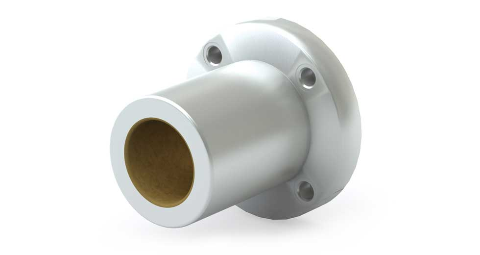 SFPMR80 80mm Single Linear Flange Bearing ISO Metric Closed Plain Linear Bearing Spherical 'Self-aligning' I.D. in the housing, Housing With Bearing Included,   Precision running clearance on the I.D.