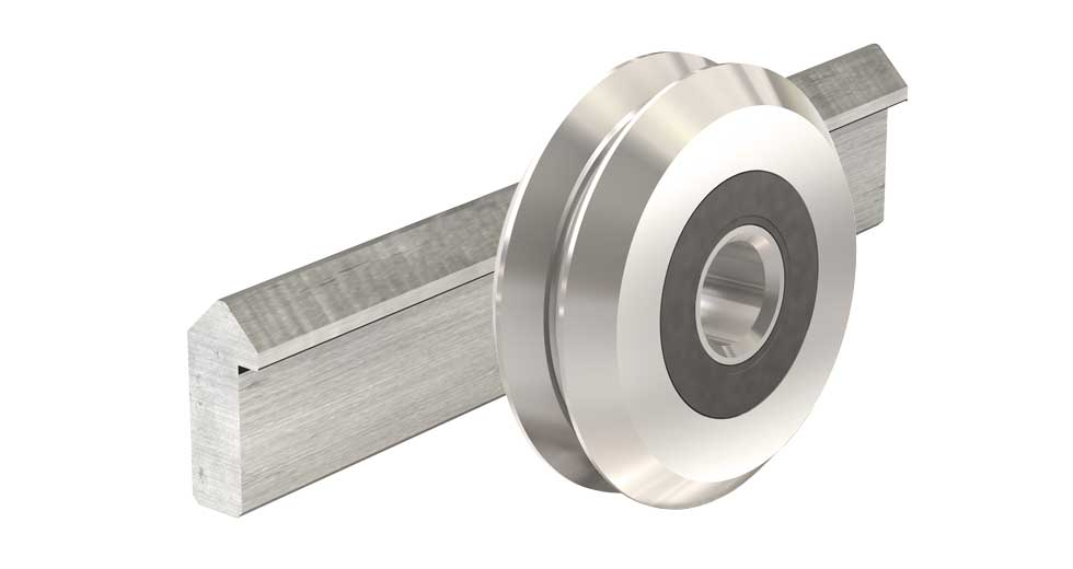 VRSD3-072-000 - 72", V-Guide Linear Rail - Stainless Steel (Drilled)